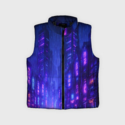 Детский жилет Одинокий город неона
