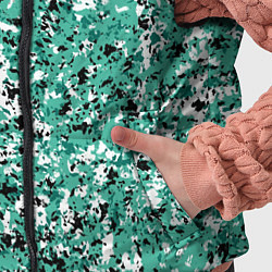 Детский жилет Бирюзовый с чёрно-белыми пятнами, цвет: 3D-черный — фото 2