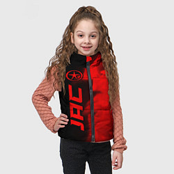 Детский жилет JAC - red gradient по-вертикали, цвет: 3D-черный — фото 2
