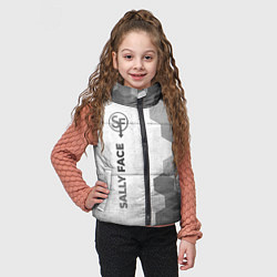 Детский жилет Sally Face - white gradient по-вертикали, цвет: 3D-черный — фото 2