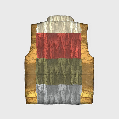 Детский жилет Цветной узор абстрактная графика / 3D-Черный – фото 2