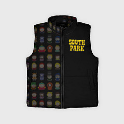 Детский жилет South park half pattern, цвет: 3D-черный