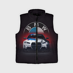 Детский жилет BMW на красном фоне