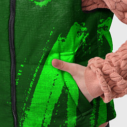 Детский жилет The Callisto Protocol - green gradient вертикально, цвет: 3D-черный — фото 2