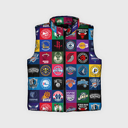 Детский жилет Команды НБА разноцветные, цвет: 3D-черный