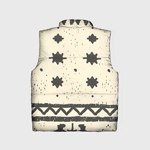 Детский жилет Африканские примитивные узоры / 3D-Черный – фото 2