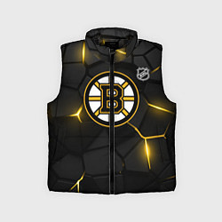 Детский жилет Бостон Брюинз - плиты с подсветкой, цвет: 3D-черный