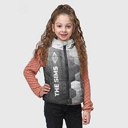 Детский жилет The Sims - grey gradient по-вертикали, цвет: 3D-черный — фото 2