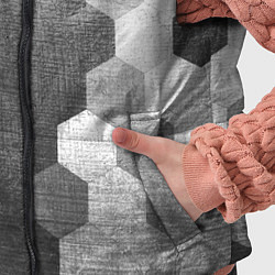 Детский жилет The Sims - grey gradient по-вертикали, цвет: 3D-черный — фото 2