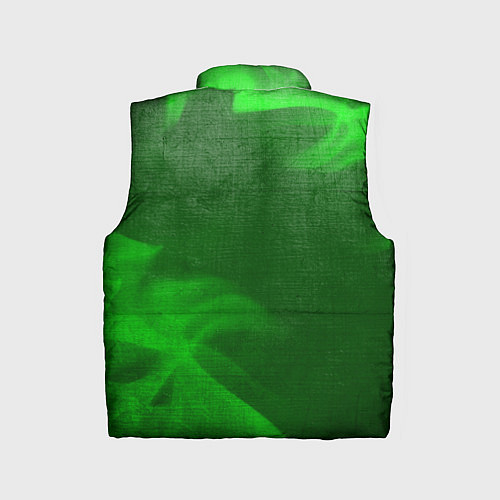 Детский жилет God of War - green gradient вертикально / 3D-Черный – фото 2