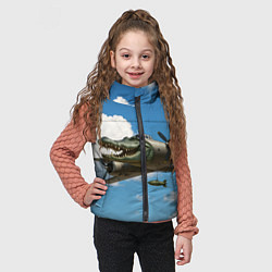 Детский жилет Бомбардиро крокодило, цвет: 3D-черный — фото 2