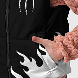 Детский жилет Monster energy белый огонь, цвет: 3D-черный — фото 2