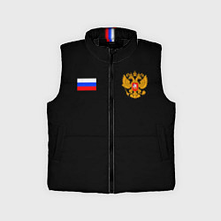 Детский жилет Russia sports team, цвет: 3D-черный