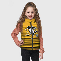 Детский жилет Питтсбург Пингвинз - черный и желтый, цвет: 3D-черный — фото 2