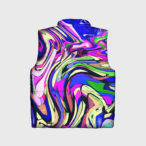 Детский жилет Абстракция пластика синий / 3D-Черный – фото 2