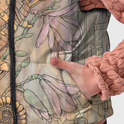 Детский жилет Стимпанк механический киберхамелеон, цвет: 3D-черный — фото 2