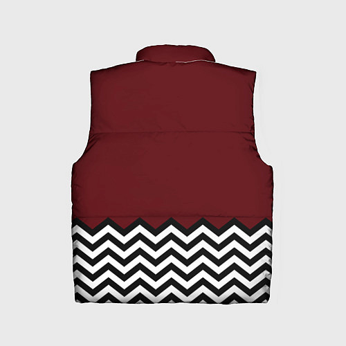 Детский жилет Твин Пикс - лого / 3D-Черный – фото 2