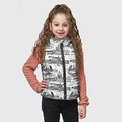 Детский жилет Питер и корюшка, цвет: 3D-черный — фото 2