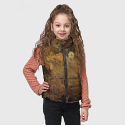 Детский жилет Абстракция - dark pink paint spill, цвет: 3D-черный — фото 2