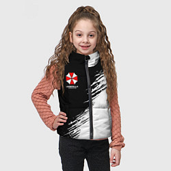 Детский жилет Umbrella Corp - black and white, цвет: 3D-черный — фото 2