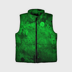 Детский жилет Абстракция - green acid stains