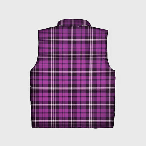 Детский жилет Color pink checkerboard / 3D-Черный – фото 2