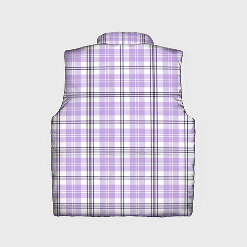 Детский жилет Checkered light purple / 3D-Черный – фото 2