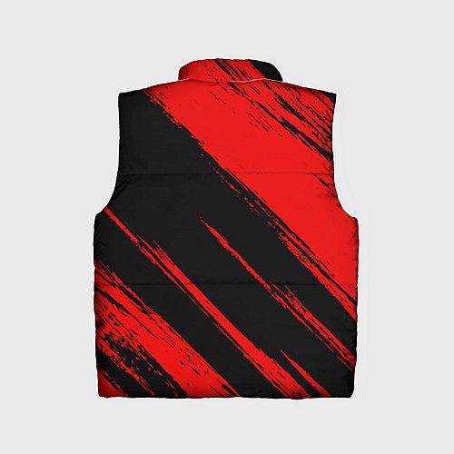 Детский жилет Торонто Рэпторс - красные потертости / 3D-Черный – фото 2