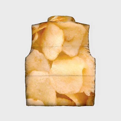 Детский жилет Чипсы текстура / 3D-Черный – фото 2