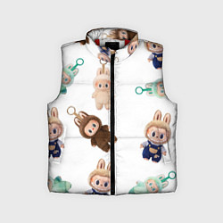 Детский жилет Много игрушек лабубу, цвет: 3D-красный