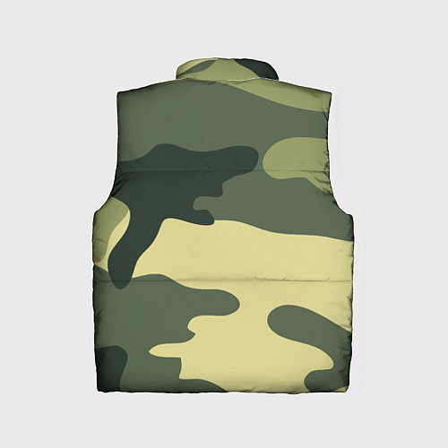 Детский жилет Камуфляж с сиренью / 3D-Черный – фото 2