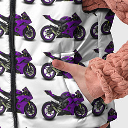 Детский жилет Motorcycle purple, цвет: 3D-черный — фото 2