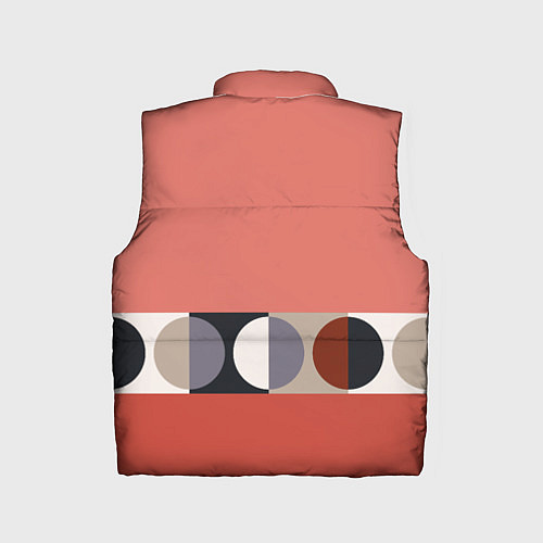 Детский жилет Луна Малевича розовый томат / 3D-Черный – фото 2