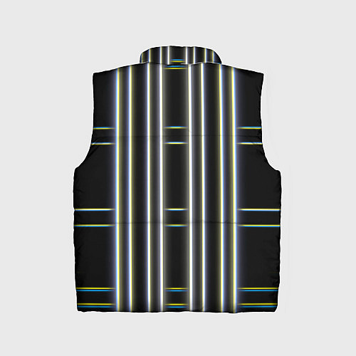Детский жилет Neon yellow blue white / 3D-Черный – фото 2