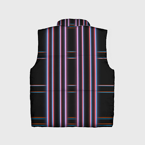 Детский жилет Neon red blue black / 3D-Черный – фото 2