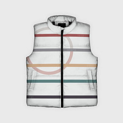 Детский жилет Stripes and circle, цвет: 3D-черный