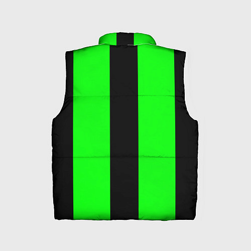 Детский жилет Color green black line / 3D-Черный – фото 2