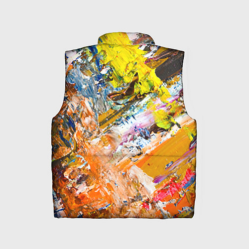 Детский жилет Живая Абстракция: Поток Цветов и Форм в Постоянном / 3D-Черный – фото 2