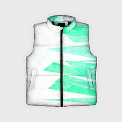 Детский жилет Color white light blue strip