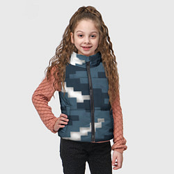 Детский жилет Пиксельная текстура камуфляж, цвет: 3D-черный — фото 2