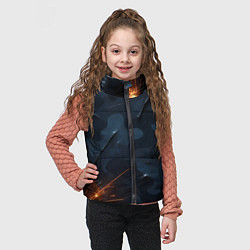 Детский жилет Камуфляжная текстура с дырами, цвет: 3D-черный — фото 2