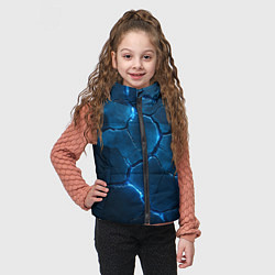 Детский жилет Неоновые плиты с камуфляжем, цвет: 3D-черный — фото 2