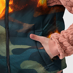 Детский жилет Огонь на камуфляжной ткани, цвет: 3D-черный — фото 2