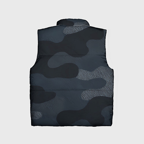 Детский жилет Текстурный камуфляж на ткани / 3D-Черный – фото 2