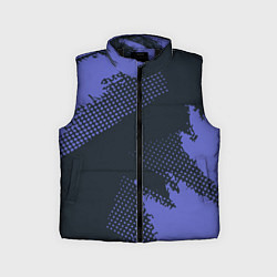 Детский жилет Абстрактная текстура в синем