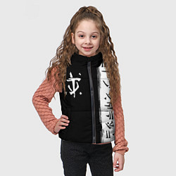 Детский жилет Doom символы марса, цвет: 3D-черный — фото 2