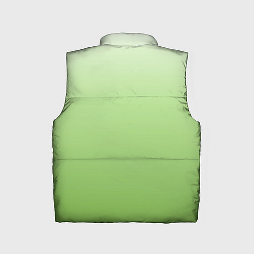 Детский жилет Градиент нежно-зеленый / 3D-Черный – фото 2