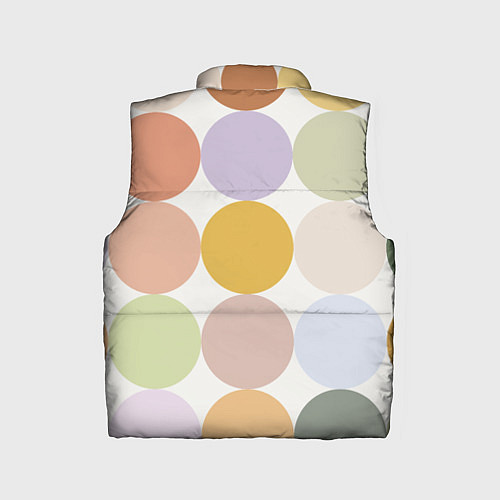 Детский жилет Цветочный горошек / 3D-Черный – фото 2