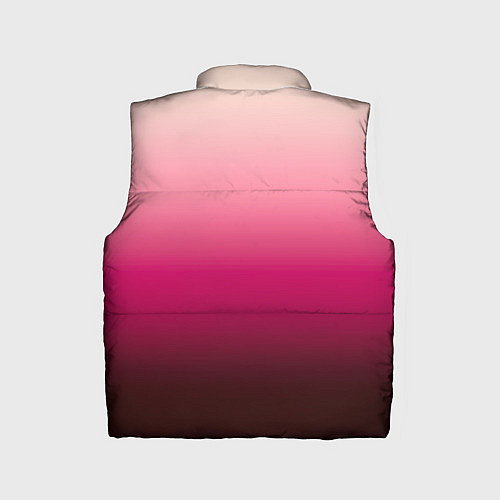 Детский жилет Градиент transcendent pink омбре / 3D-Черный – фото 2