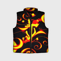 Детский жилет Doom dragon steel fire, цвет: 3D-черный